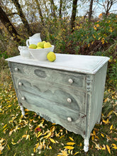 Load image into Gallery viewer, Custom Cottage Dresser hand painted lemons

