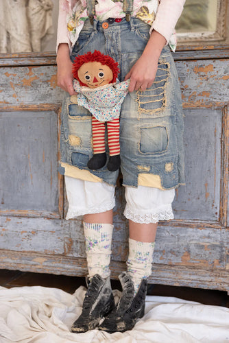 Denim Miner Shorts with doll