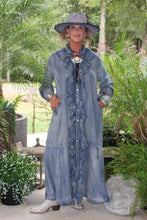 Load image into Gallery viewer, Jaded Gypsy A Ruffle In Time Dress in Denim