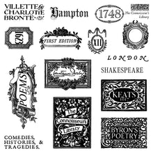Load image into Gallery viewer, Iron Orchid Designs Mini Stamps The Connoisseur's Library