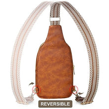 Load image into Gallery viewer, SuitShine Small Sling Bag reversible