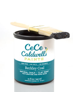 CeCe Caldwell's Thomasville Teal can and brush