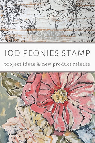 peonies stamp
