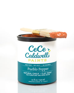 CeCe Caldwell's Pueblo Pepper can and brush