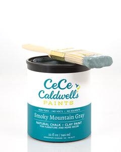 CeCe Caldwell's Smoky Mountain Gray can and brush