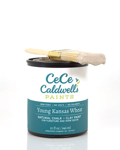 CeCe Caldwell's Young Kansas Wheat can and brush