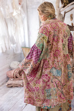 Load image into Gallery viewer, Back view of patchwork coat
