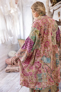 Back view of patchwork coat