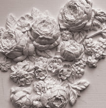 Load image into Gallery viewer, Close view of Rose mold out of air, dry clay ￼
