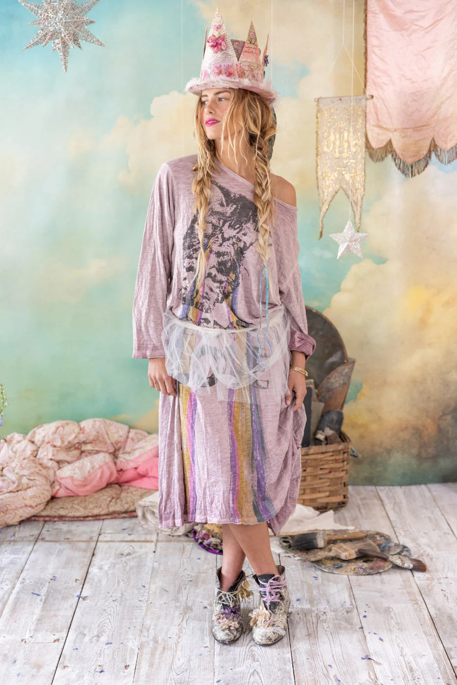 Magnolia Pearl Cosmic Love Viggo Tee Dress 1326