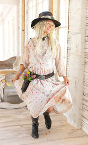 Floral Sumati Dress cowgirl belt