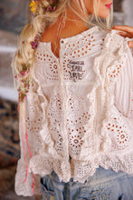 Load image into Gallery viewer, Magnolia Pearl Hermione Eyelet Blouse Top 2194
