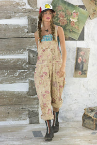 Magnolia Pearl Floral Print Love Overalls #060