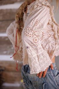 Magnolia Pearl Hermione Eyelet Blouse Top 2194