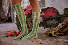 Load image into Gallery viewer, Magnolia Pearl Art Class OTK Socks 165
