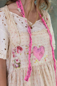 pink heart Floral Lili Cami Dress