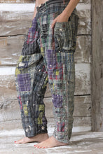 Load image into Gallery viewer, Side view of plaid pants
