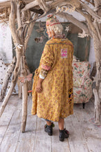 Load image into Gallery viewer, Back view of long yellow coat
