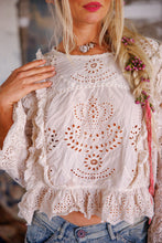 Load image into Gallery viewer, Magnolia Pearl Hermione Eyelet Blouse Top 2194
