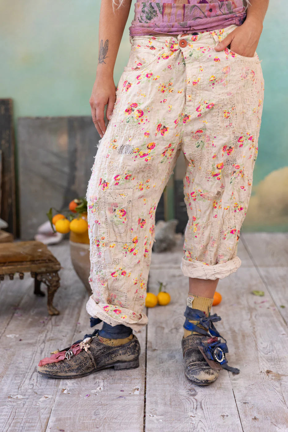 Magnolia Pearl Cotton Linen Miner Pants 498