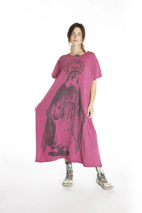 Crown Of Our Lady T Dress hot pink