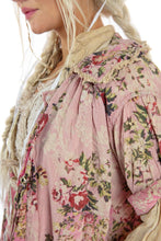 Load image into Gallery viewer, pink, playful and distinguished - the Floral Lila Bell close up top collar
