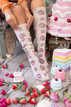 Load image into Gallery viewer, Magnolia Pearl Strawberry OTK Socks 124
