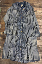 Load image into Gallery viewer, Jaded Gypsy A Ruffle In Time Dress in Denim

