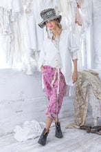 Load image into Gallery viewer, Pink patchwork pants with white shirt front view 

