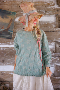 Magnolia Pearl Little Star Hermosa Sweatshirt Top 2421