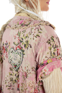 pink, playful and distinguished - the Floral Lila Bell back shoulder view