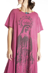Crown Of Our Lady T Dress front pink