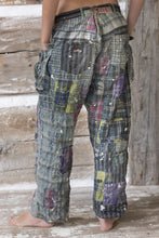 Load image into Gallery viewer, Full back view of patchwork pants
