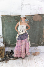 Load image into Gallery viewer, Rugged toile patched maxi skirt front view
