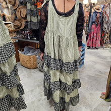 Load image into Gallery viewer, A Rare Bird Ruffle Check Dress Hand Sewn
