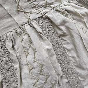 A Rare Bird Ruffle Check Dress Hand Sewn