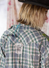 Load image into Gallery viewer, Plaid Kelly Western Shirt top of rear view
