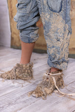 Load image into Gallery viewer, Lace Embroidered Miner Denims Pants with zombie shoes
