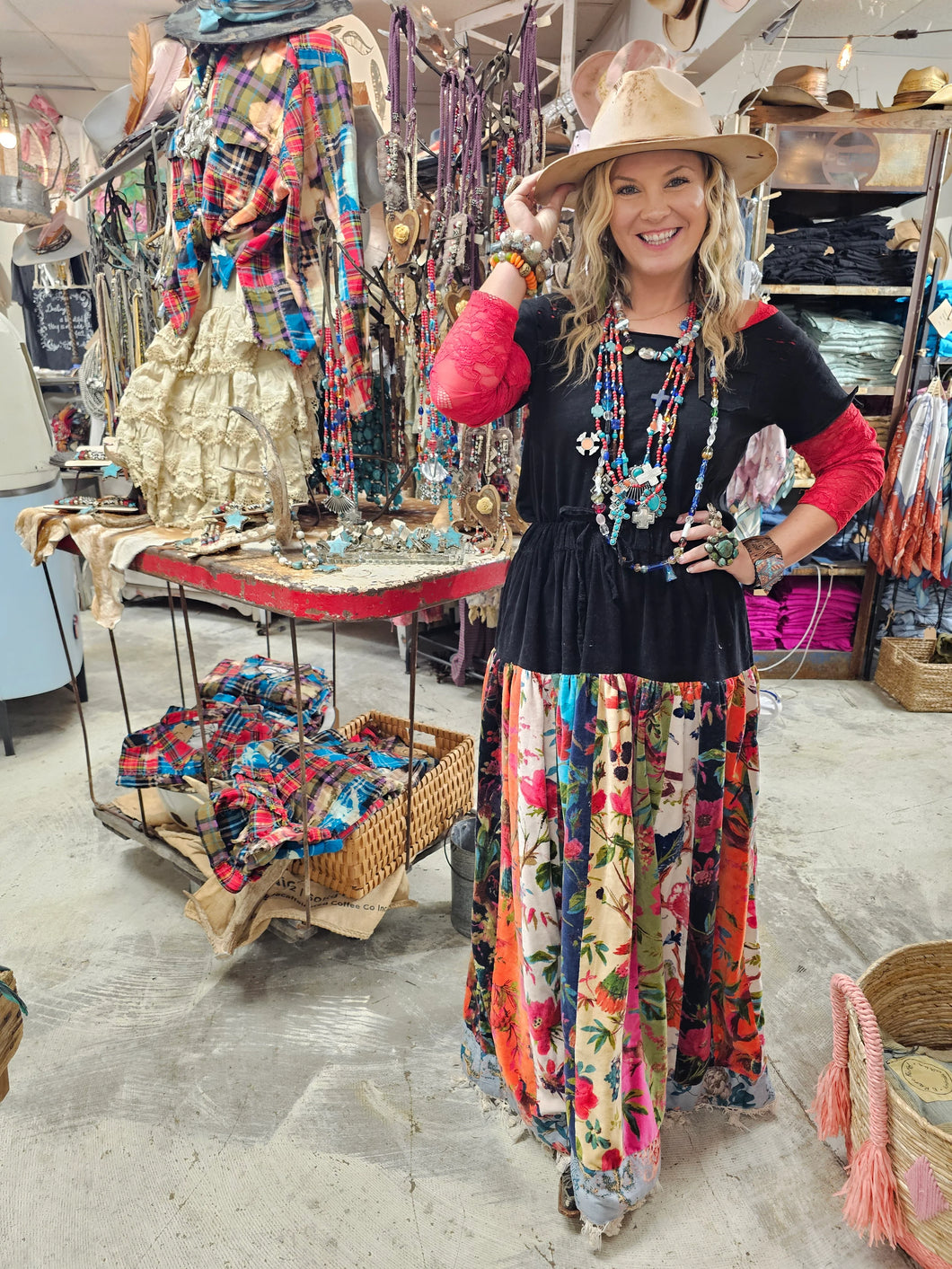 A Rare Bird Lush Patchwork Skirt · Dress