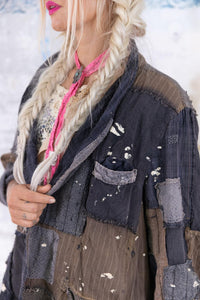 Charlotte Shawl Collar Coat Jacket upper pocket