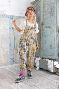 Patchwork Love Overalls with hat
