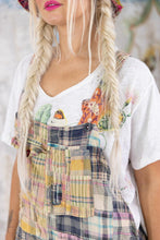 Load image into Gallery viewer, Patchwork Love Overalls with braids
