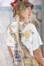 Load image into Gallery viewer, Patchwork Love Overalls top rear
