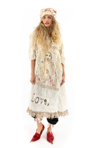 Linen Junipero Jesus Dress with hat