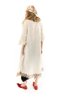 Linen Junipero Jesus Dress rear view