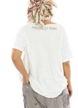 Load image into Gallery viewer, Classic white T shirt back view with logo
