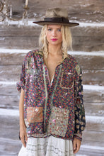 Load image into Gallery viewer, From view strawberry patchwork oversized shirt 
