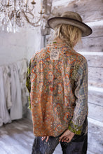 Load image into Gallery viewer, Fullback view multi fabric shirt with Magnolia Pearl patch
