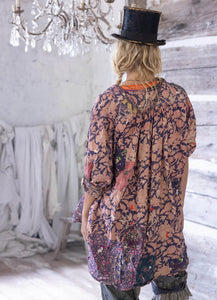 Back view of Long Prairie floral shirt
