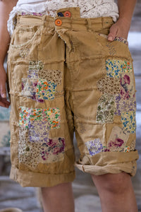 Magnolia Pearl Patchwork Miner Shorts #042